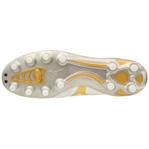 Mizuno Morelia Neo II Md Womens Football Boots Canada - White/Gold